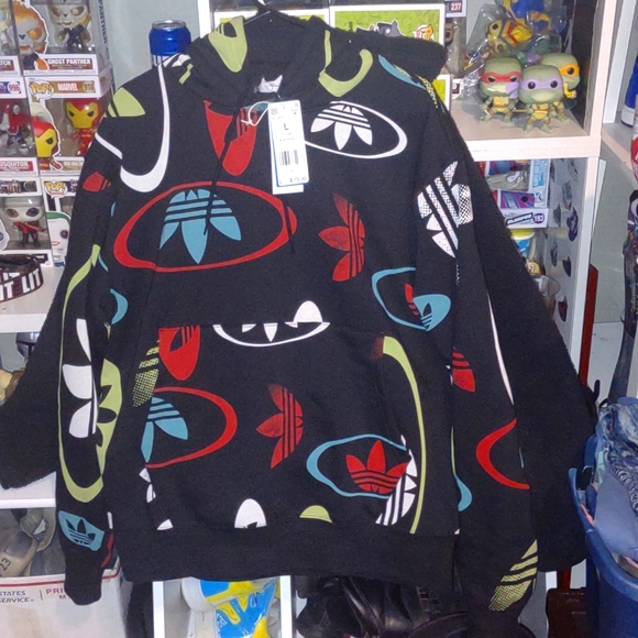 Addidas all over logo hoodie - Picture 3 of 10